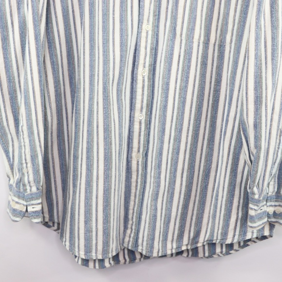 Vintage Multi-Color Striped Color Block Shirt L - Picture 3 of 8